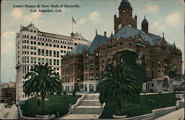 Court House & New Hall of Records Los Angeles California