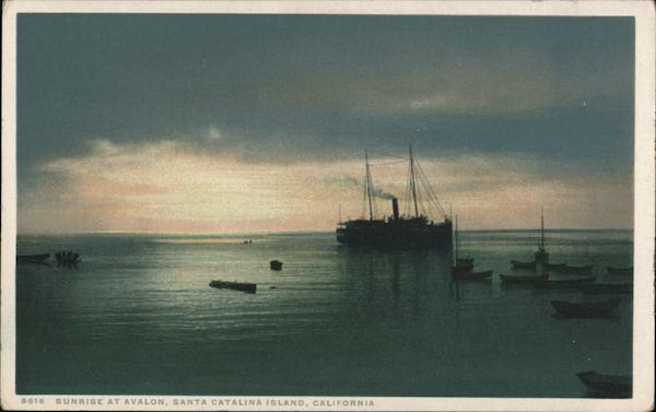 Sunrise at Avalon Santa Catalina Island California