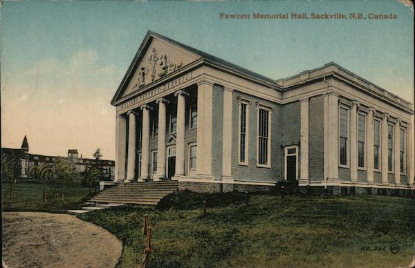 Fawcett Memorial Hall Seckville NB Canada New Brunswick