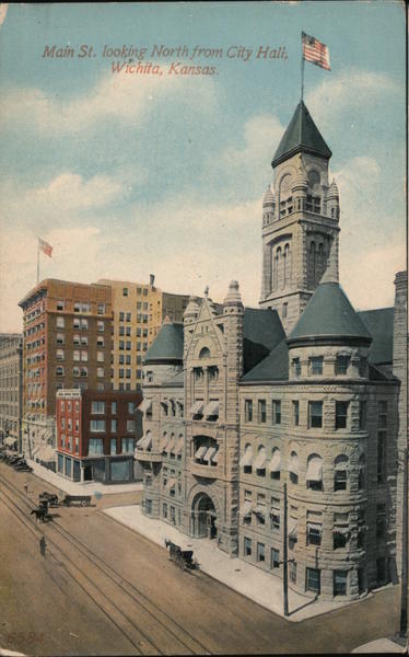 Main St. Looking North From City Hall Wichita Kansas