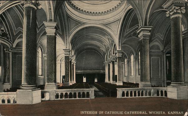 Interior of Catholic Cathedral Wichita Kansas