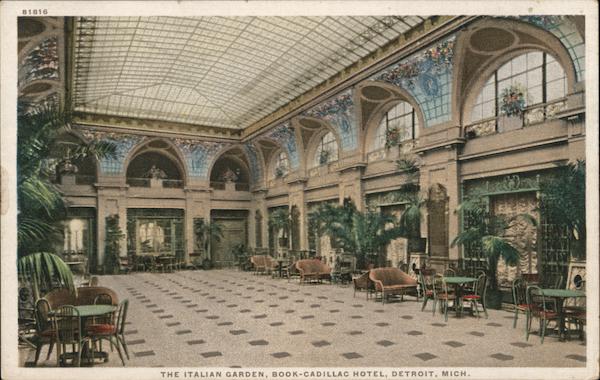The Italian Garden, Book-Cadillac Hotel Detroit Michigan