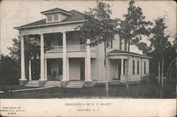 Residence of S.V. Scott Postcard