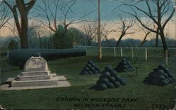 Cannon in Riverside Park Postcard