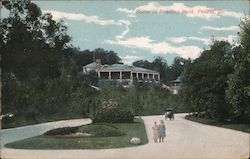 Scene in Bradley Park Peoria, IL Postcard Postcard Postcard