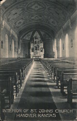 Interior of St. Johns Church Postcard