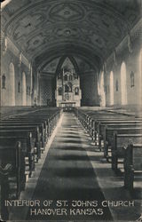 Interior of St. Johns Church Postcard