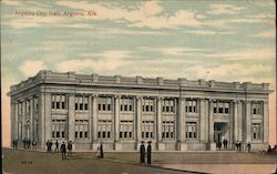 Argenta City Hall Postcard