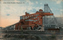 Eddy Creek Breaker Olyphant, PA Postcard Postcard Postcard