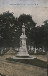 Soldiers' Monument Schenevus, NY Postcard Postcard Postcard