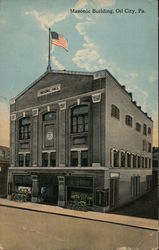 Masonic Building Oil City, PA Postcard Postcard Postcard