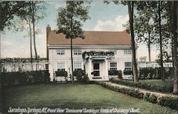 Front view "Inniscara" Saratoga Home of Chauncey Oloott Saratoga Springs, NY Postcard Postcard Postcard