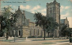 First Lutheran Church Dayton, OH Postcard Postcard Postcard