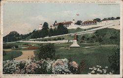 The Old Fort Mackinac Island, MI Postcard Postcard Postcard