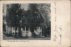 Corning City Club Postcard