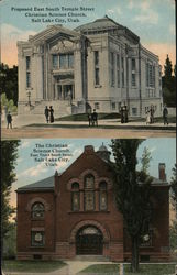 Proposed East South Temple / The Christian Science Church Postcard
