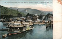 "The Empress", Glass Bottom Boat, Avalon Harbor Postcard