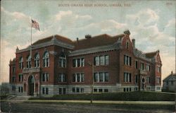 South Omaha High School Postcard