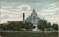 Minna Lusa Station, Omaha Water Works Nebraska Postcard Postcard Postcard