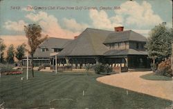 The Country Club View from Golf Grounds Postcard
