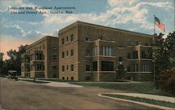 Lorenzen and Woodland Apartments, 21st and Dewey Ave. Postcard