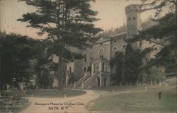 Davenport Home for Orphan Girls Postcard