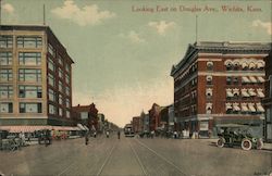 Looking East on Douglas Ave. Postcard
