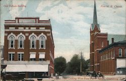 Washington Street Looking West From Public Square Greensburg, IN Postcard Postcard 