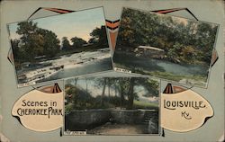 Scenes in Cherokee Park Postcard