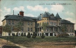 County Poor House Burlington, IA Postcard Postcard Postcard