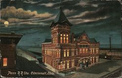 Penn R.R. Sta. Postcard