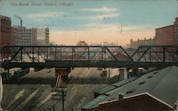 Van Buren Street Viaduct Postcard