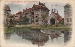 Hull Court from Botany Pond. University of Chicago (Anatomy Building) Postcard