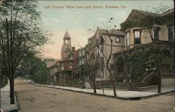 14TH AVENUE WEST FROM 12TH STREET Altoona, PA Postcard Postcard Postcard