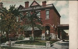 Residence of J.B. Adams Uniontown, PA Postcard Postcard Postcard