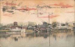 Quachita River Scene, Monroe, La. Louisiana Postcard Postcard Postcard