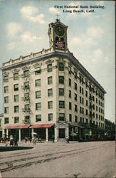 First National Bank Building Long Beach, CA Postcard Postcard Postcard