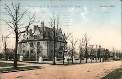 Residence of E.A. Cudahy, South 37th Street Postcard