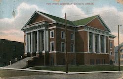 The First Christian Church Postcard