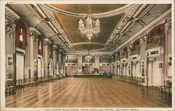 The Grand Ball Room, Book-Cadillac Hotel Postcard
