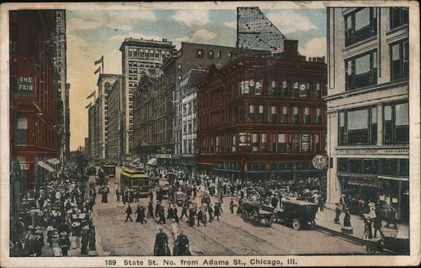 State St. North from Adams St. Chicago Illinois