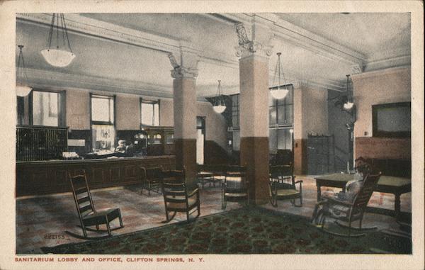 Sanitarium Lobby and Office Clifton Springs New York