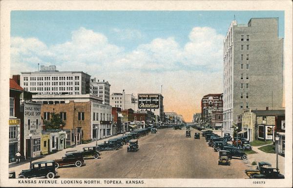 Kansas Avenue Looking North Topeka