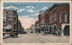 Main Street Looking East Postcard