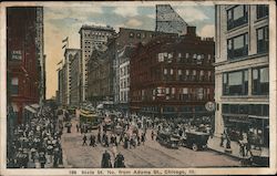 State St. North from Adams St. Postcard