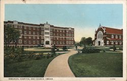 Immanuel Hospital and Church Postcard