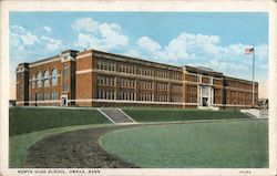 North High School Postcard