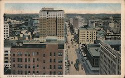 View North From Carter Building Showing Business District Postcard