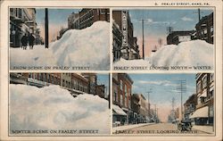 Winter Scenes on Fraley Street Kane, PA Postcard Postcard Postcard