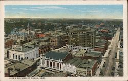 Bird's Eye View Omaha, NE Postcard Postcard Postcard